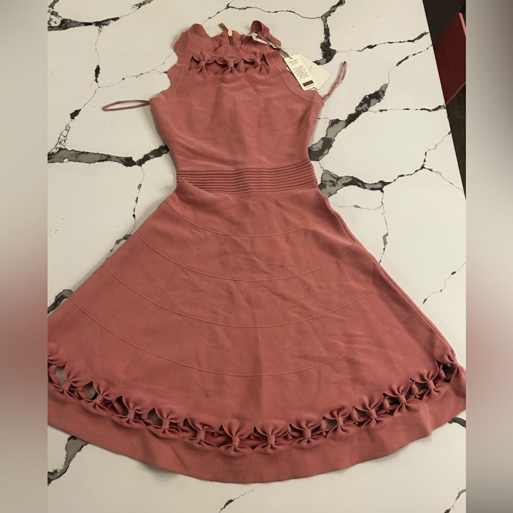 NEW Ted Baker Cherina Bow Detail
Fit & Flare Knit Dress. NWT - Picture 4 of 8